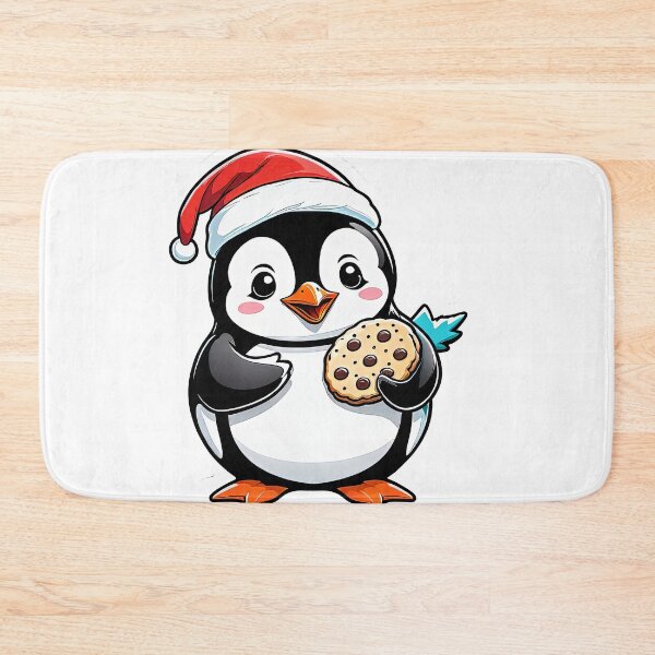 Item preview, Christmas Penguin with a Cookie designed and sold by StickyFizzStore.