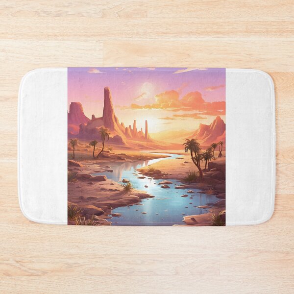 Item preview, Desert Mirage: A Watercolor Oasis at Sunset designed and sold by Shirtastically.