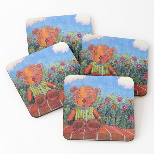 Item preview, 766 - TEDDY ON THE WALL - DAVE EDWARDS - COLOURED PENCILS - 2023 designed and sold by BLYTHART.