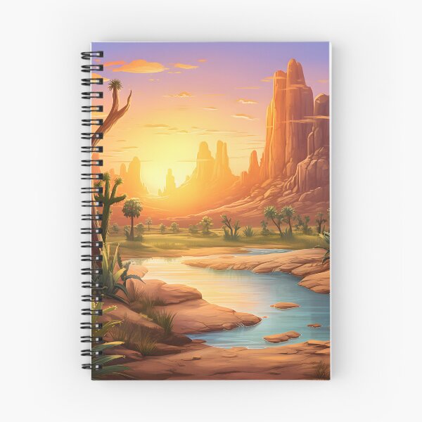 Item preview, Sunset Sanctuary: A Desert Oasis in Watercolor designed and sold by Shirtastically.