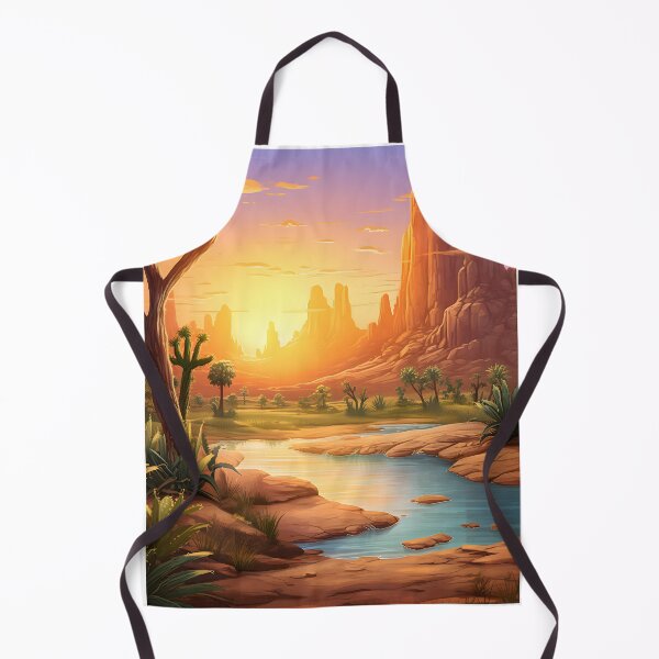 Item preview, Sunset Sanctuary: A Desert Oasis in Watercolor designed and sold by Shirtastically.