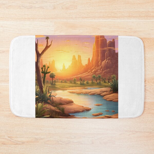 Item preview, Sunset Sanctuary: A Desert Oasis in Watercolor designed and sold by Shirtastically.