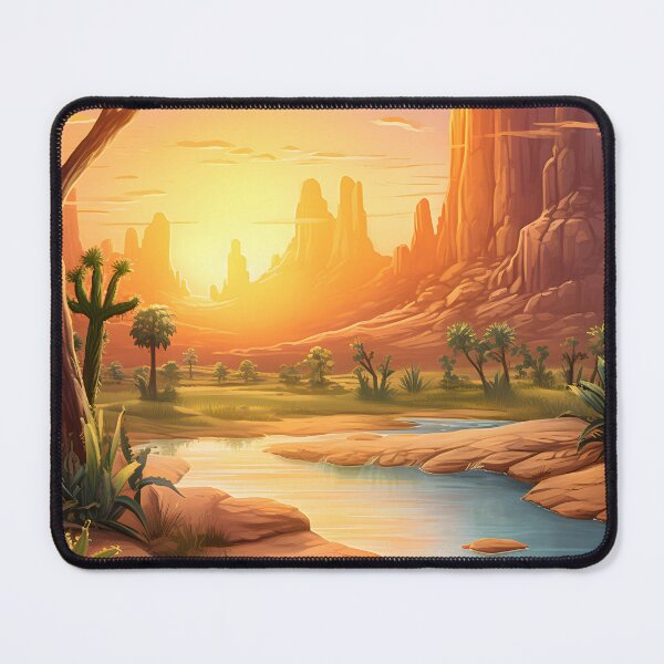 Item preview, Sunset Sanctuary: A Desert Oasis in Watercolor designed and sold by Shirtastically.