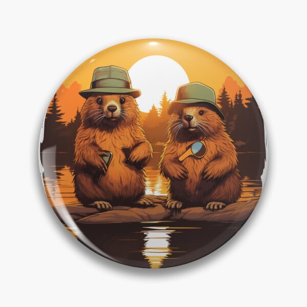 Item preview, Funny, willing beavers as a guide. Graphics for forest fans designed and sold by ArtFeverShop.