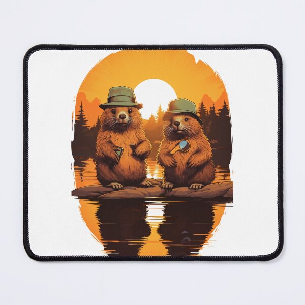 Item preview, Funny, willing beavers as a guide. Graphics for forest fans designed and sold by ArtFeverShop.