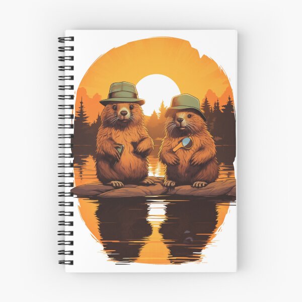 Item preview, Funny, willing beavers as a guide. Graphics for forest fans designed and sold by ArtFeverShop.
