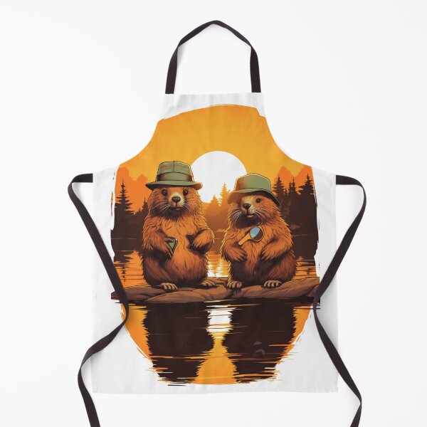 Item preview, Funny, willing beavers as a guide. Graphics for forest fans designed and sold by ArtFeverShop.