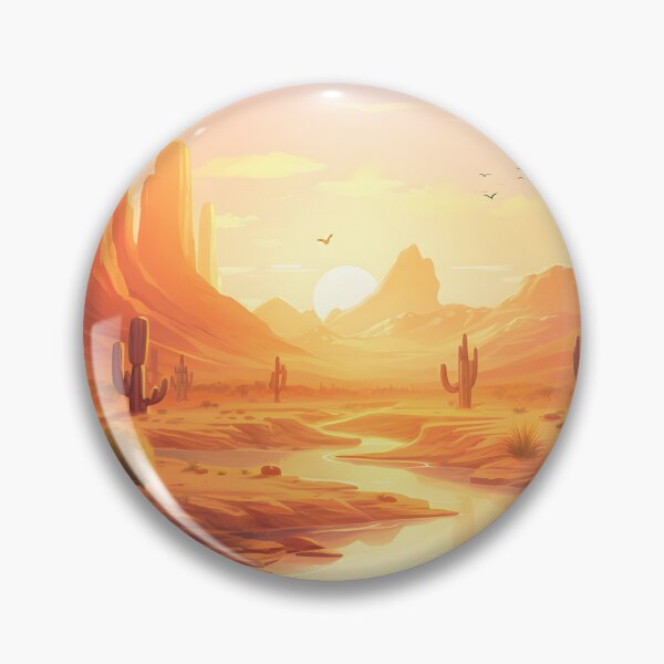 Item preview, Watercolor Whispers: A Desert Oasis at Sunset designed and sold by Shirtastically.