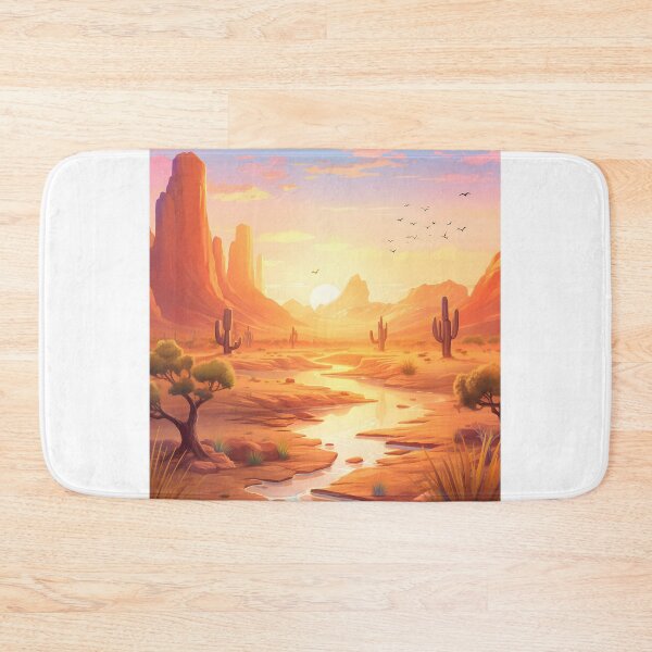 Item preview, Watercolor Whispers: A Desert Oasis at Sunset designed and sold by Shirtastically.