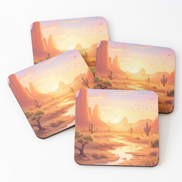 Item preview, Watercolor Whispers: A Desert Oasis at Sunset designed and sold by Shirtastically.