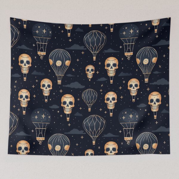 Item preview, Skulls in the sky designed and sold by Inky-Spiration.