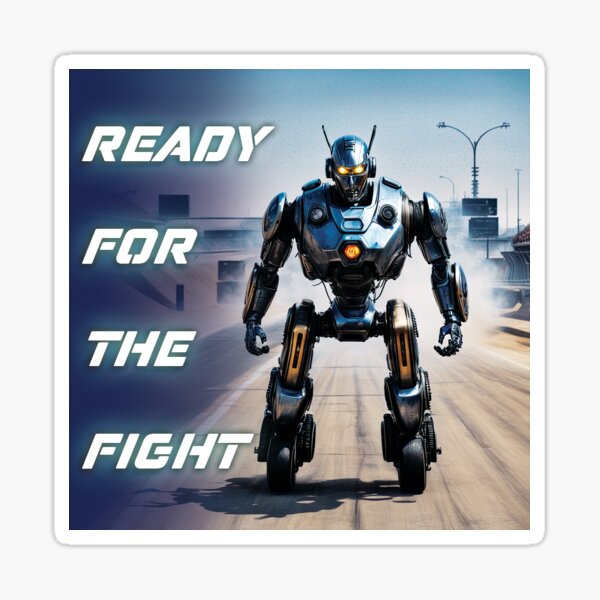 Robot Sticker 3x3 Sticker