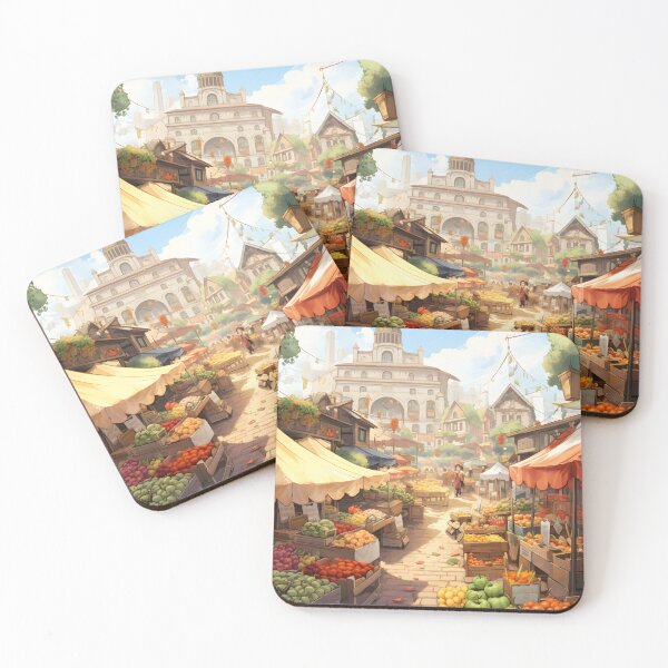Item preview, Farmers Market Frenzy: A Watercolor Display designed and sold by Shirtastically.