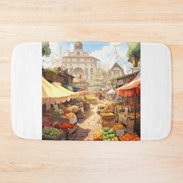 Item preview, Farmers Market Frenzy: A Watercolor Display designed and sold by Shirtastically.