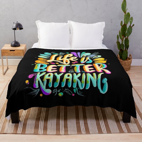 Item preview, Life Is Better Kayaking, Colorful Design designed and sold by RiffRaffGraffix.