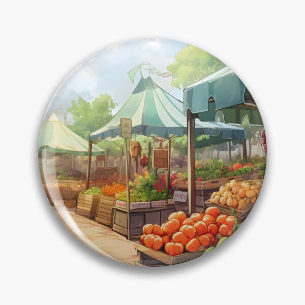 Item preview, Bustling Market: A Watercolor Scene designed and sold by Shirtastically.
