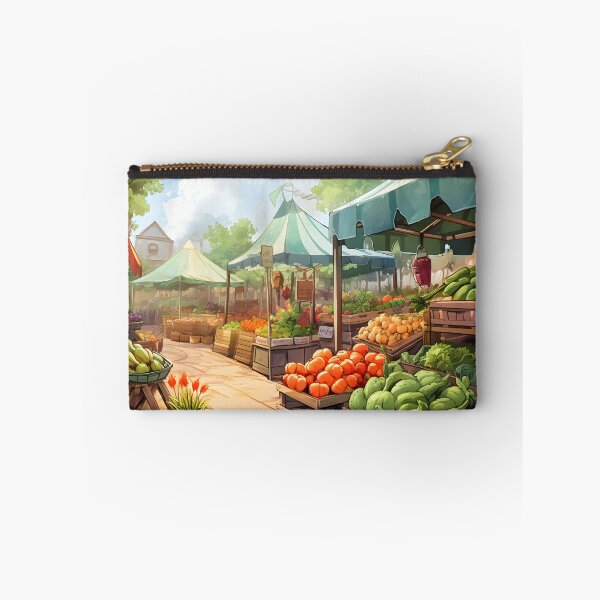 Item preview, Bustling Market: A Watercolor Scene designed and sold by Shirtastically.
