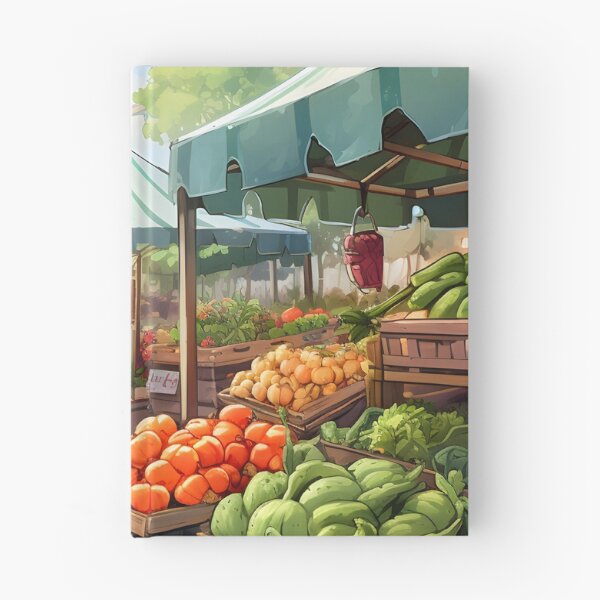 Item preview, Bustling Market: A Watercolor Scene designed and sold by Shirtastically.