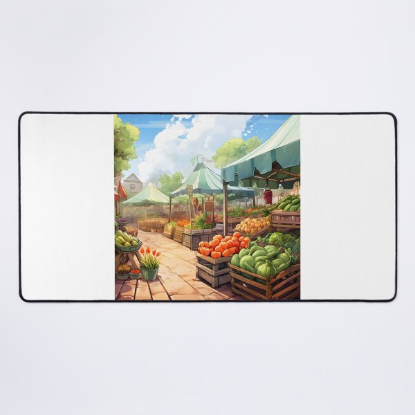 Item preview, Bustling Market: A Watercolor Scene designed and sold by Shirtastically.