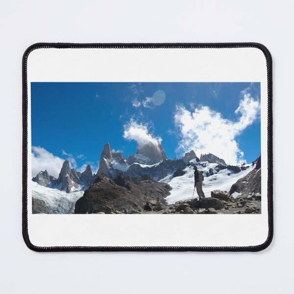 Item preview, Climber cresting ridge near the Fitz Roy Massif designed and sold by Creative Endeavors ..