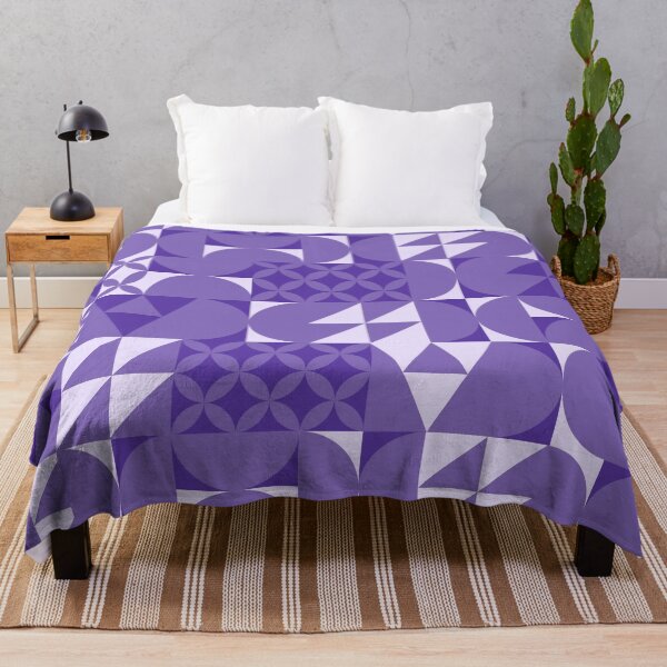 Item preview, Minimal Midcentury VIOLET design | Geometric pattern designed and sold by MyThemesDesign.