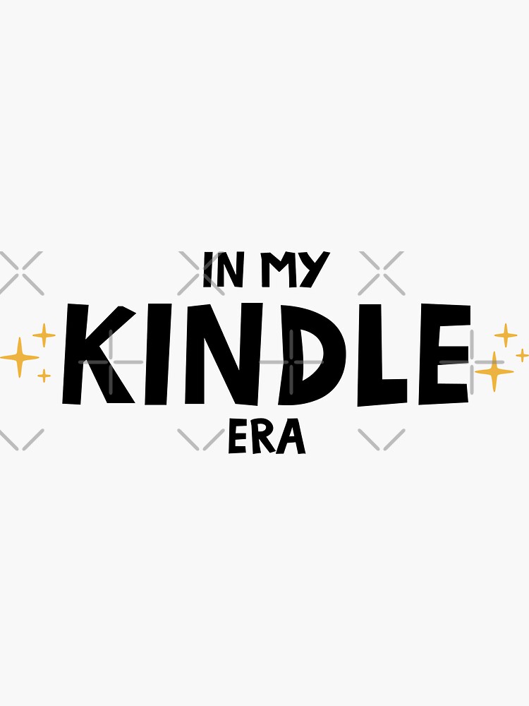 In My Kindle Era / Bookish Aesthetic Pastel Colors Quote Sticker for Sale  by Latinoladas
