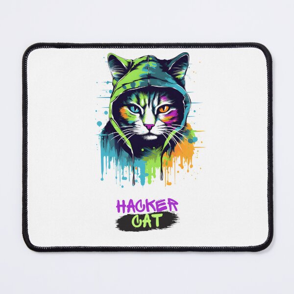 Item preview, Hacker Cat designed and sold by CatSomeART.