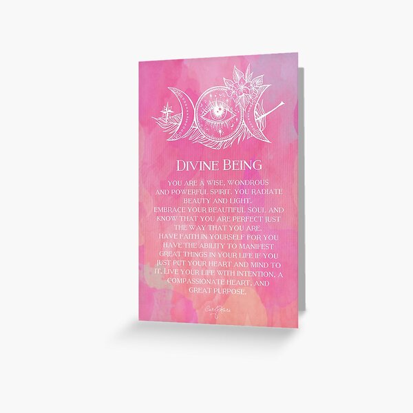 Divine Being Greeting Card