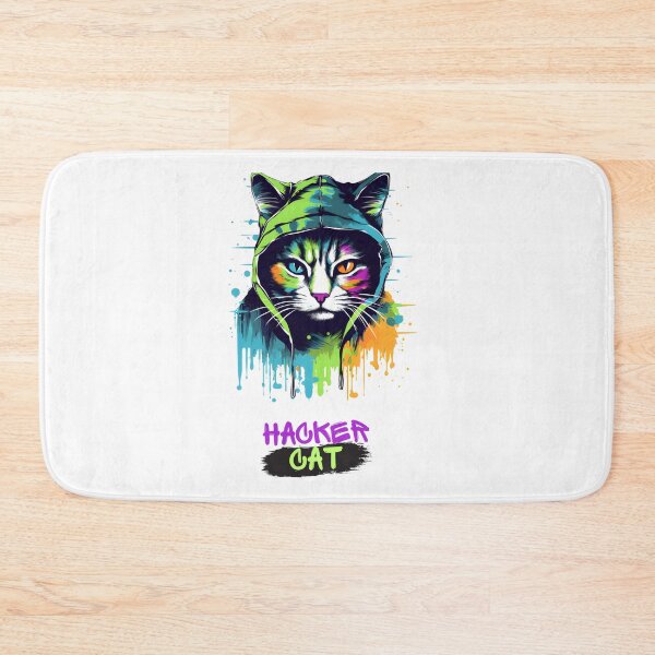 Item preview, Hacker Cat designed and sold by CatSomeART.