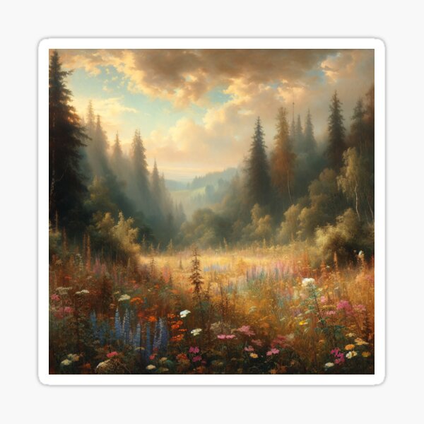 Item preview, Wild Flowers in a Forest Clearing designed and sold by Library Girl.