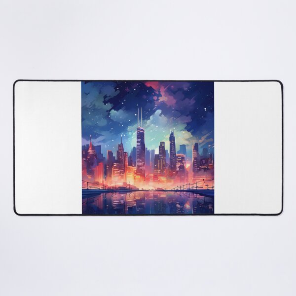 Item preview, Urban Unwind: A Watercolor City Night Scene designed and sold by Shirtastically.