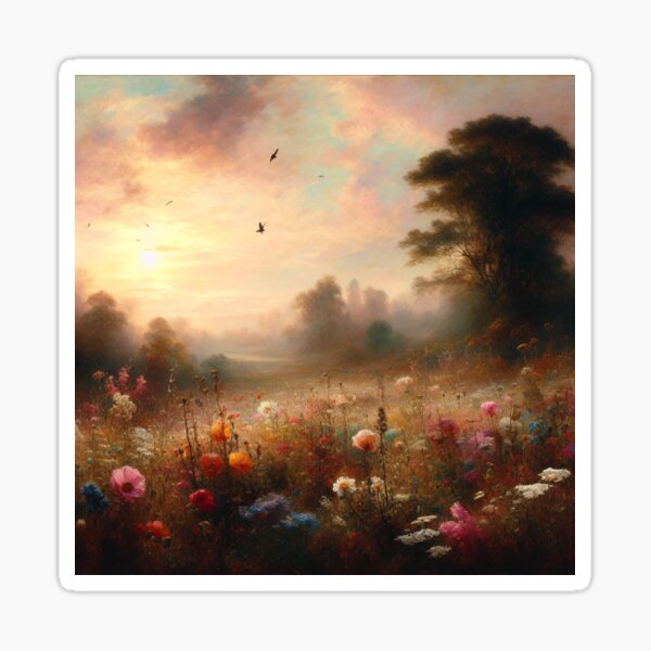 Item preview, A Field of Wild Flowers In The Mist designed and sold by Library Girl.
