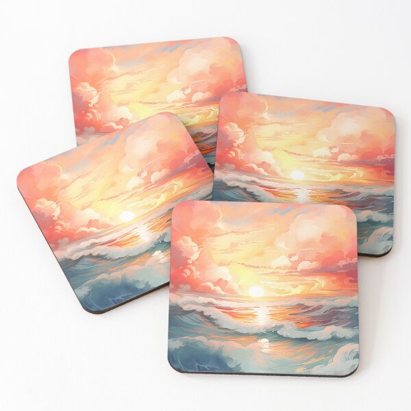 Item preview, Ocean Dawn: A Watercolor Display designed and sold by Shirtastically.
