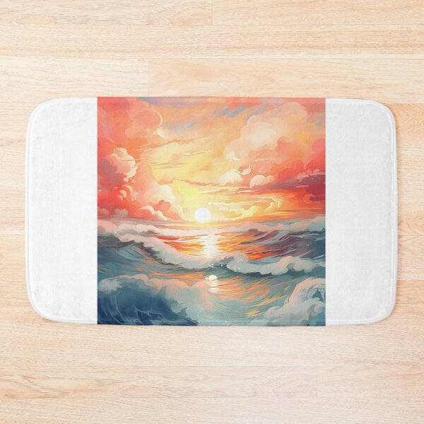 Item preview, Ocean Dawn: A Watercolor Display designed and sold by Shirtastically.