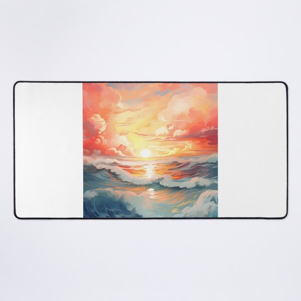 Item preview, Ocean Dawn: A Watercolor Display designed and sold by Shirtastically.