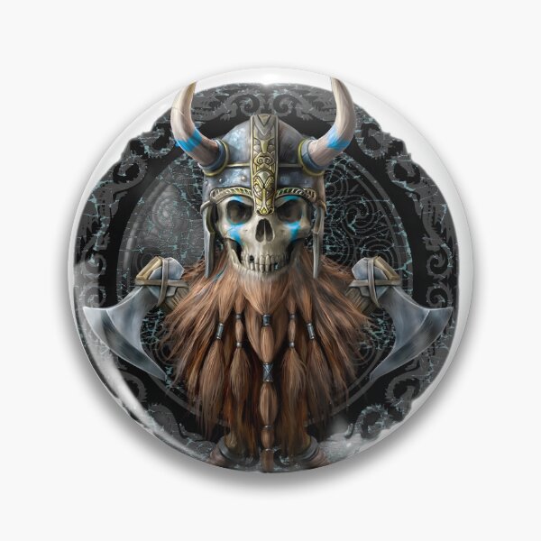 Item preview, Skull Viking with horns helmet Halloween time designed and sold by Hopsi1.