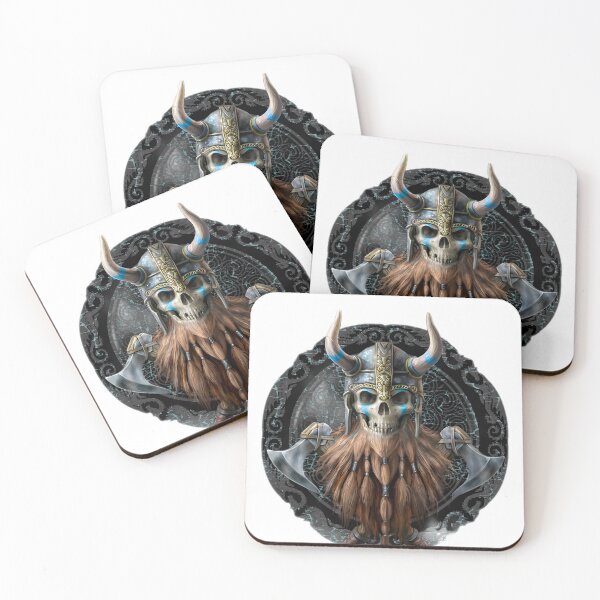 Item preview, Skull Viking with horns helmet Halloween time designed and sold by Hopsi1.