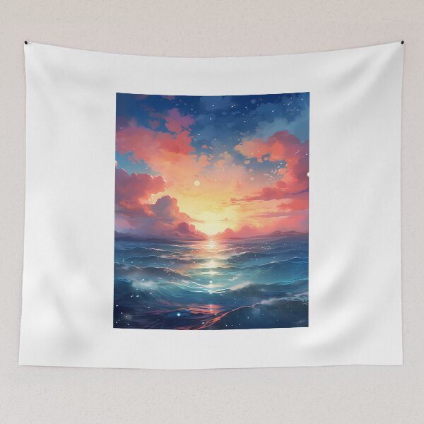 Item preview, Sunrise Seascape: A Watercolor Scene designed and sold by Shirtastically.