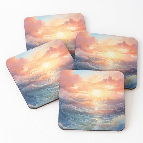 Item preview, Dawn Delights: An Ocean Sunrise in Watercolor designed and sold by Shirtastically.