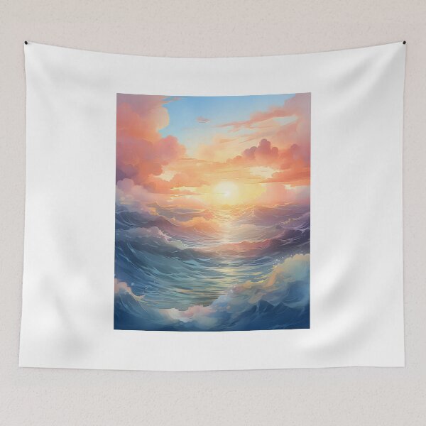 Item preview, Dawn Delights: An Ocean Sunrise in Watercolor designed and sold by Shirtastically.