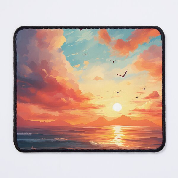 Item preview, Ocean Awakening: A Watercolor Sunrise Scene designed and sold by Shirtastically.