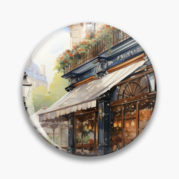 Item preview, Parisian Pause: Watercolor Café Scene designed and sold by Shirtastically.