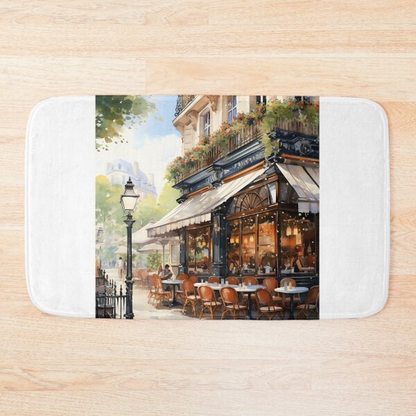 Item preview, Parisian Pause: Watercolor Café Scene designed and sold by Shirtastically.