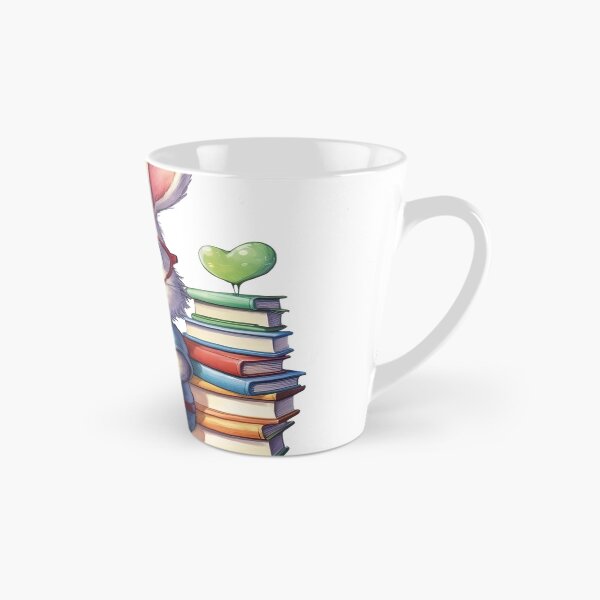 Item preview, Confundido lindo conejo divertido con gafas y libros de lectura en la colorida biblioteca designed and sold by MUSTAFA KAYNAK.