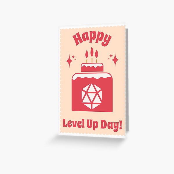 Item preview, D&D Birthday Card designed and sold by sunburstrpg.