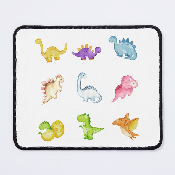 Item preview, Colorful Cute Dino Set - Dinosaur Lovers Gift - White Background designed and sold by patternjp.