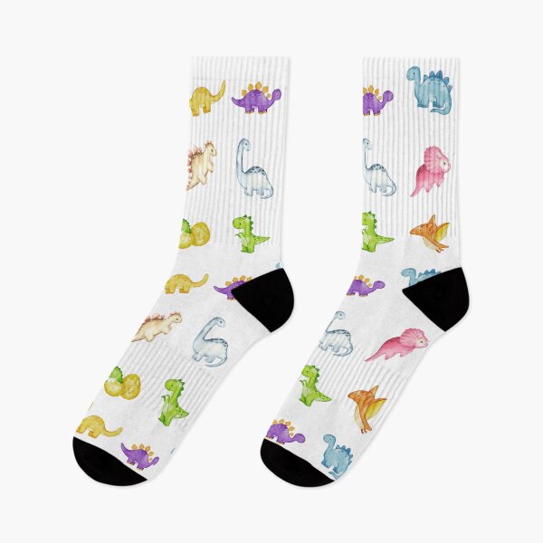 Item preview, Colorful Cute Dino Set - Dinosaur Lovers Gift - White Background designed and sold by patternjp.