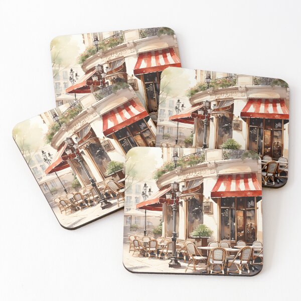 Item preview, Bistro Bliss: Watercolor Parisian Scene designed and sold by Shirtastically.