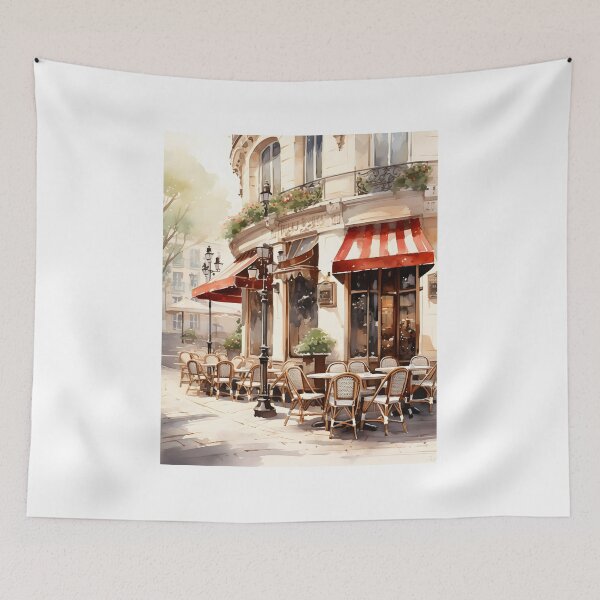Item preview, Bistro Bliss: Watercolor Parisian Scene designed and sold by Shirtastically.