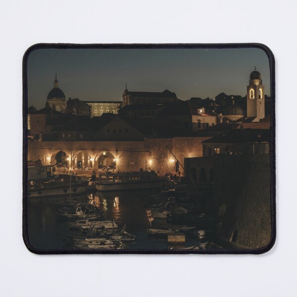 Item preview, Puerto de la antigua ciudad europea por la noche designed and sold by tiny-prism.